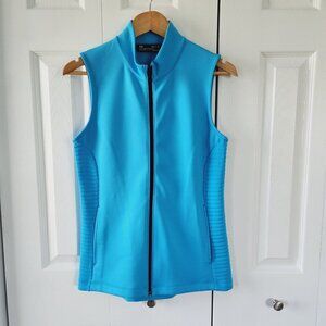 Under Armour ColdGear Storm Water Resistant Fitted Blue Zip Up Vest